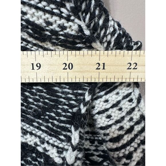 NWOT (nude) Fair Isle Alpaca Wool Blend Fisherman Core Shoulder Zip Knit Sweater - Picture 8 of 11